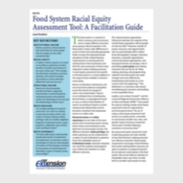 Food System Racial Equity Assessment Tool: A Facilitation Guide (Lexa Dunmore, University of Wisconsin-Extension)